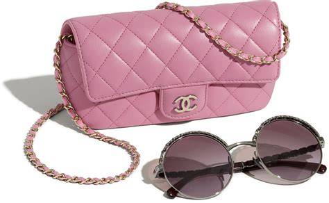 chanel sunglasses case bag|Chanel 2021 Glasses Case w/ Chain .